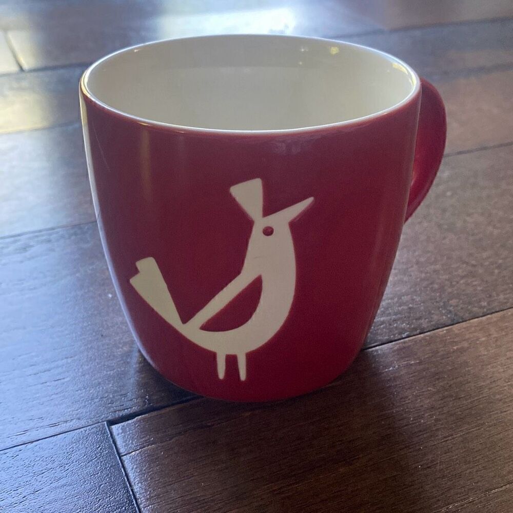 Starbucks retired 2011 Christmas red bird coffee mug cup 16oz